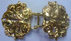 Leaf and Scroll - Goldtone