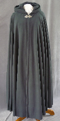 Cloak:1891, Cloak Style:Full Circle Cloak, Cloak Color:Dark Blue/Grey, Fiber / Weave:WindPro Fleece, Cloak Clasp:Triple Medallion, Hood Lining:Self-lining, Back Length:56", Neck Length:22", Seasons:Winter, Fall, Spring.