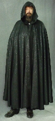 Cloak:2303, Cloak Style:Full Circle Cloak, Cloak Color:Black with Sparkles, Fiber / Weave:85% polyester 15%nylon, Cloak Clasp:Antiquity, Hood Lining:Unlined, Back Length:54.5", Neck Length:21", Seasons:Summer, Fall, Spring, Note:Easy care washable plus acrylic flannel<br>makes this cloak an easy choice and elegant<br>for a little extra warmth on a spring evening.<br>It has just a bit of sparkle woven in.<br>Great for a day at the Renaissance Fair or a weekend LARP.<br>Machine washable cold gentle, tumble dry low.<br>Throw it on and go!.