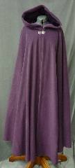 Cloak:2568, Cloak Style:Full Circle Cloak, Cloak Color:Dusty Plum Purple, Fiber / Weave:Hi Loft Fleece (long silky fur inside) with durable water resistant finish, Cloak Clasp:Vale, Hood Lining:Self-lining - Deep Plum Purple, Back Length:50", Neck Length:23", Seasons:Southern Winter, Fall, Spring, Note:This Hi-Loft fleece cloak blocks more wind than<br>a basic fleece and has a durable water resistant outer finish!<br>It's perfect for cool,<br>rainy, windy climates.<br>Machine washable cold gentle, tumble dry low.<br>Throw it on and go!.