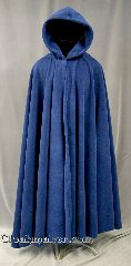 Cloak:2774, Cloak Style:Full Circle Cloak, Cloak Color:Blue, Fiber / Weave:Windblock Polar Fleece, Cloak Clasp:Triple Medallion, Hood Lining:Self-lining, Back Length:51", Neck Length:23", Seasons:Winter, Fall, Spring, Note:This blue Windblock polar fleece<br> full circle cloak will keep you<br>warm all winter  by providing 100% wind resistance.<br>It's a double layer fabric with a windproof membrane laminated between<br>the  water resistant outer layer and the absorbent inner layer.<br>Machine wash cold gentle, tumble dry low.<br>It's finished with a triple medallion clasp in pewter.<br>Throw it on and go!.