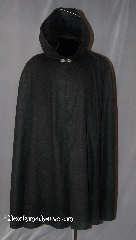 Cloak:2786, Cloak Style:Shaped Shoulder Cloak - Short (Youth), Cloak Color:Black, Fiber / Weave:100% Polyester Fleece, Cloak Clasp:Vale, Hood Lining:Unlined, Back Length:41", Neck Length:22", Seasons:Spring, Fall, Note:Perfect Starter cloak for<br> older child or young adult.<br>With a shaped shoulder for a more tailored look.<br>Good for cool evenings for a fun<br>addition to any wardrobe.<br>Machine washable cold tumble dry low..