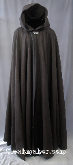 Cloak:2804, Cloak Style:Full Circle Cloak, Cloak Color:Heathered Brown, Fiber / Weave:80% Wool/20% Nylon, Cloak Clasp:Vale, Hood Lining:Unlined, Back Length:59", Neck Length:24", Seasons:Spring, Fall, Note:This Soft Heathered brown cloak<br>has a lovely drape and is perfect<br>for cool fall evenings.<br>The heathered coloring allows for greater<br>depth of color to go with many outfits.<br>Dry Clean only..