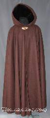 Cloak:2928, Cloak Style:Full Circle Cloak, Cloak Color:Mahogany Brown, Fiber / Weave:100% Wool, Cloak Clasp:Art Deco Salamanders, Hood Lining:Black Velvet, Back Length:57", Neck Length:22", Seasons:Winter, Southern Winter, Fall, Spring, Note:This warm, winter weight, mahogany,<br>100% wool full circle cloak<br>will protect you from the<br>winter and fall chill.<br>Adorned with a art deco style brass<br>salamander clasp accented<br>by a black lined hood for a<br>classic look.<br>Dry clean only..