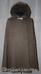Cloak:2971, Cloak Style:Shaped Shoulder, Cloak Color:Brown and Black tweed, Fiber / Weave:100% Wool melton, Cloak Clasp:Gothic Heart, Hood Lining:Unlined, Back Length:39", Neck Length:20.5", Seasons:Fall, Spring, Southern Winter, Note:Made of a brushed tweed<br>100% wool melton.<br>This coffee bean and black shape shoulder<br>cloak is versatile for all occasions<br>with a tailored fit in the shoulders.<br>Short enough for a ranger to hike<br>in the forests or roam the city.<br>Accented with a silver-tone Gothic heart<br>hook and eye clasp for easy closure.<br>Dry clean only..