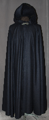 Cloak:2984, Cloak Style:Full Circle Cloak, Cloak Color:Navy Blue, Fiber / Weave:100% Wool, Cloak Clasp:Gothic Heart, Hood Lining:Unlined, Back Length:54", Neck Length:21", Seasons:Fall, Spring, Note:This lightweght navy blue 100% wool cloak<br>has a dramatic swoosh/drape perfect for<br>cool evenings. Smooth not scratchy for<br>those who love wool but a softer fabric.<br>Accented with a silver tone gothic heart<br>hook-and-eye clasp <br>Dry Clean only..