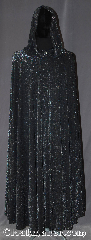 Cloak:3355, Cloak Style:Full Circle Cloak, Cloak Color:Black with Sparkles, Fiber / Weave:Stretch Poly blend with<br>mylar thread interwoven, Cloak Clasp:Vale, Hood Lining:Unlined, Back Length:54", Neck Length:20", Seasons:Fall, Spring, Summer, Note:The queen of the night and<br>"She walks in beauty, like the night"- Byron<br>Light weight and breathable<br>this magical black full circle cloak<br>is a show stopper.<br>With a athletic fabric feel<br> the cloak has silver mylar<br>interwoven and a flowing drape<br>with a little bounce this cloak<br>will sparkle under any lighting<br>Machine wash lay flat to dry..
