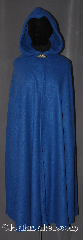 Cloak:3398, Cloak Style:Shaped Shoulder Cloak<br>Raven Teen Titans, Cloak Color:Persian Blue, Fiber / Weave:Fleece shearling<br>interior double sided, Cloak Clasp:Vale, Hood Lining:Fleece partial lined with widows peak, Back Length:46", Neck Length:18", Seasons:Southern Winter, Fall, Spring, Note:"Azarath... Metrion... ZINTHOS!"<br>Help fight evil in this easy care<br>shape shoulder fleece cloak.<br>Designed after Teen Titans Raven<br>with a widows peak hood<br>and tailored cut.<br>Perfect for conventions<br>or cool fall outings.<br>Machine Washable.<br>Contact us to custom order<br>Raven's belt and clasp..