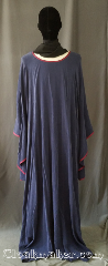 Gown ID:G958, Gown Color:Navy, Burgundy, Style:12th Century, Sleeve:Long Drop sleeve, Trim:Burgundy bias, Neckline Type:Scoop, Fabric:Rayon Tensile<br>Machine washable, Sleeve Length:34", Back Length:60".
