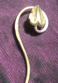 Spiral with elven leaf hairstick