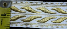 gold laurel leaf leaves on white