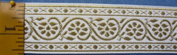 Gold and White Vine Trim