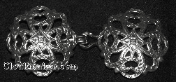 Filigree Quatrefoil<br>Silvertone