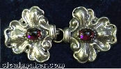 Fleur de Lis - Stylized<br>purple glass