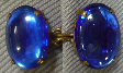 Gem - Cabochon<br>Blue Glass