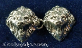 Lion Heads<br>Small Silvertone