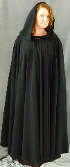 Cloak:1978, Cloak Style:Full Circle Cloak, Cloak Color:Black, Fiber / Weave:Polyester(microfiber, Cloak Clasp:Antiquity, Hood Lining:Unlined, Back Length:54", Neck Length:23', Seasons:Spring, Fall, Summer.