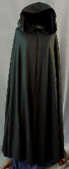 Cloak:2246, Cloak Style:Full Circle Cloak, Cloak Color:Black, Fiber / Weave:Fleece, Cloak Clasp:Fleur de Lis, Hood Lining:Unlined, Back Length:58.5", Neck Length:21", Seasons:Spring, Fall, Summer.