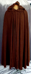 Cloak:2265, Cloak Style:Fuller Half circle, Cloak Color:Milk Chocolate Brown, Fiber / Weave:WindPro Fleece, Cloak Clasp:Gothic Heart, Hood Lining:Self-lining, Back Length:53", Neck Length:22.5", Seasons:Winter, Fall, Spring.