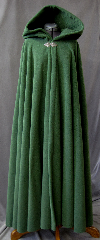 Cloak:2355, Cloak Style:Full Circle Cloak, Cloak Color:Green, Fiber / Weave:WindPro Fleece, Cloak Clasp:Triple Medallion, Hood Lining:Self-lining, Back Length:57", Neck Length:21", Seasons:Winter, Fall, Spring.