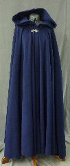 Cloak:2442, Cloak Style:Full Circle Cloak, Cloak Color:Navy Blue, Fiber / Weave:Wool Melton, Cloak Clasp:Vale, Hood Lining:Unlined, Back Length:52.5", Neck Length:22", Seasons:Fall, Winter, Spring.