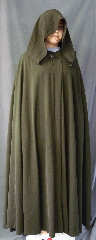 Cloak:2646, Cloak Style:Full Circle Cloak, Cloak Color:Dark Pine Green, Fiber / Weave:50% Wool/50% Rayon, Cloak Clasp:Vale, Hood Lining:Unlined, Back Length:52", Neck Length:19", Seasons:Summer, Spring, Fall, Note:Machine Wash & Dry.