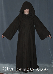 Robe:R328, Robe Style:Anakin Episode III, Robe Color:Brown, Approx. Size:M to L, Fiber:Brushed rayon cotton, Neck:21.5", Sleeve:32', Chest:Up to 42", Length:58", Height:Up to 5' 9", Note:A soft, lightweight robe<br>with a hood and an open front,<br>this garment is easy to move in<br>and is perfect for LARP events<br>or serious occasions.<br>Styled after Episode III<br> Anakin Skywalker,.<br>Fits mens medium to large..