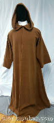 Robe:R428, Robe Style:Jedi Robe Obi-wan, Robe Color:Cinnamon, Front/Collar:open neck, Fiber:100% Wool, Neck:23", Sleeve:35", Chest:56", Length:65.5", Height:Up to 6'1", Note:Modeled after Obi Wan from Episode I,<br>this hefty, warm Jedi style robe is a<br>cinnamon color and has a wool coating.<br>Dry clean only..